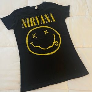 EUC Nirvana band tee. Women’s cut size medium
